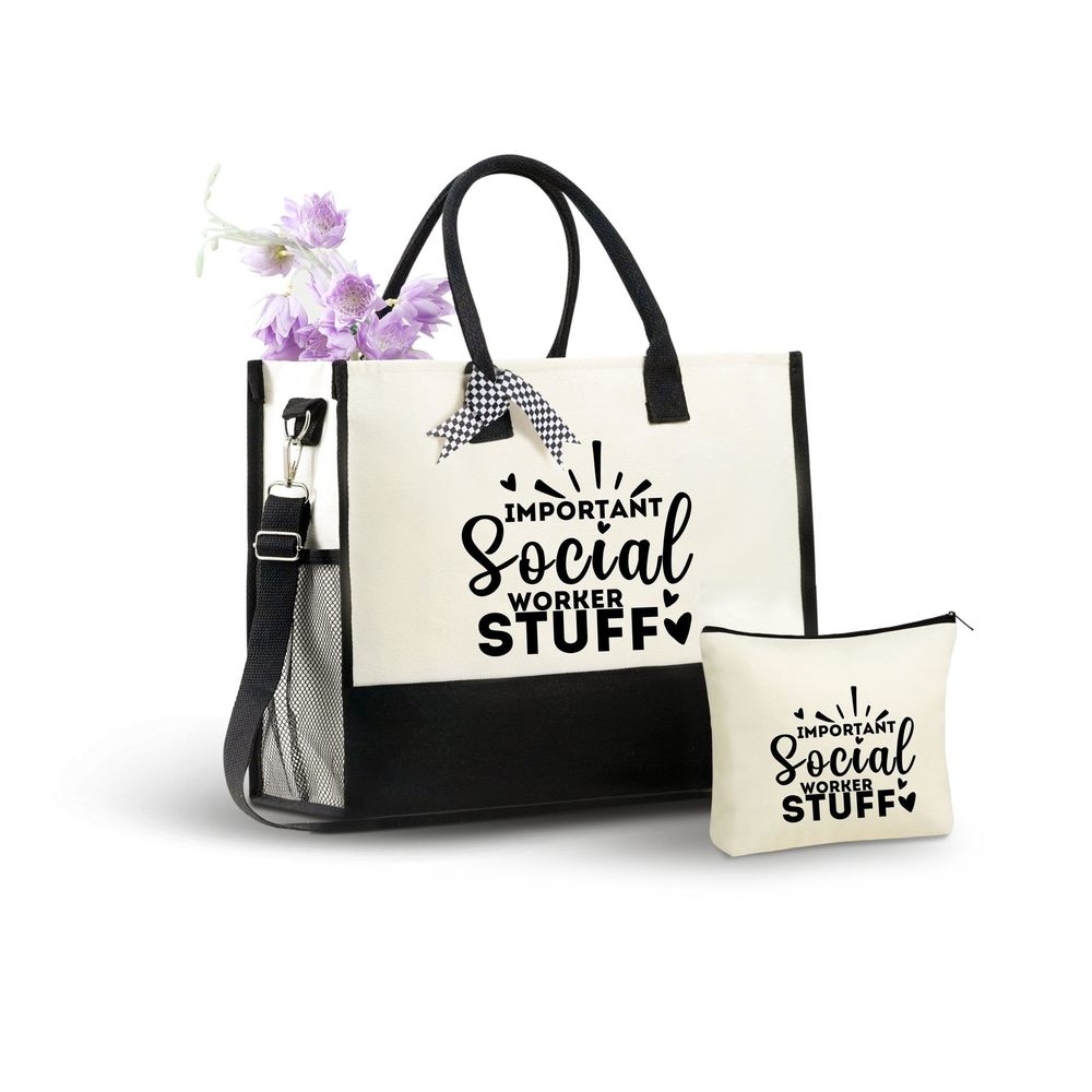 Social Worker Gifts Canvas Tote Bag, Social Worker Gifts, School >:)